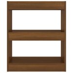 vidaXL Bibliothèque/Séparateur de pièce Chêne marron 60x30x72 cm