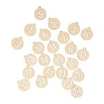 3 kits de chiffres ronds en bois calendrier de l'Avent