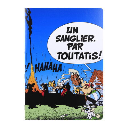 Cahier piqué a4 - 96 pages séyès - astérix et obélix - banquet gaulois