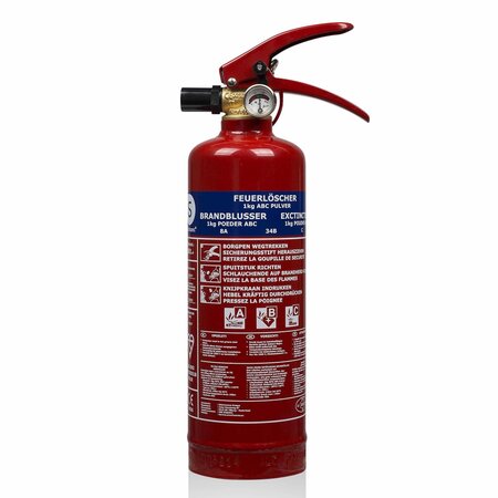Smartwares Extincteur à poudre BB1 1 kg classe ABC Acier 10.018.56