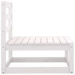 vidaXL Salon de jardin 2 Pièces avec coussins Blanc Bois de pin massif