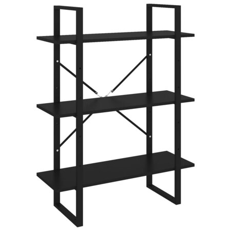vidaXL Bibliothèque Noir 80x30x105 cm Aggloméré