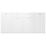 vidaXL Buffet Blanc brillant 160x36x75 cm Aggloméré
