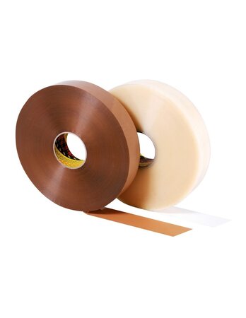(lot  4 rouleaux) ruban adhésif machine polypropylène scotch® 3m 3739 transparent 75mmx990m