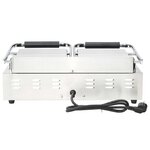 vidaXL Gril de panini à double rainure 3600 W 57x30 5x20 cm