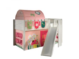 Scott Lit Mezzanine Toboggan et Rideau Spring Tunnel et S 3 Sacs Rangement