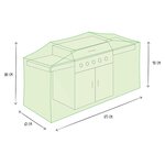 Perel Garden Housse de barbecue d'extérieur 175 cm