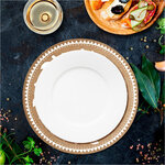 Set de table rond en toile de jute boheme