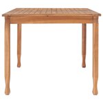vidaXL Ensemble de salle à manger de jardin 5 Pièces Bois de teck solide