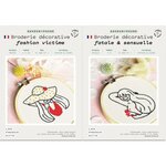 Coffrets 2 Broderies décoratives - Féminité
