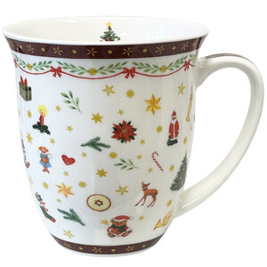 Tasse en Porcelaine Fine Noël