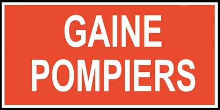 Autocollant vinyl - gaine pompiers - l.200 x h.100 mm uttscheid