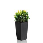 LECHUZA Jardinière CUBICO Cottage 30 ALL-IN-ONE Granite
