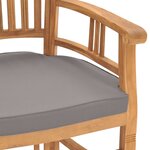 vidaXL Ensemble de salle à manger de jardin 5 Pièces avec coussins Teck