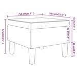 vidaXL Tabouret avec pieds en bois Marron foncé Tissu