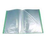 Protège-documents En Polypropylène 5/10e Opak Pochettes Cristal 40 Vues - A4 - Vert Clair - X 20 - Exacompta