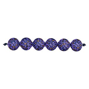 5 perles acid leo violet Ø 16 mm