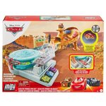 Cars disney pixar - coffret piste radiator springs hors de contrôle mini racers - petite voiture / circuit - des 4 ans