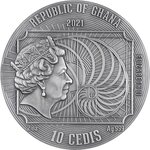 ALBRECHT DURER Worlds Greatest Artists 2 onces argent monnaie 10 Cedis Ghana 2021