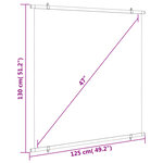vidaXL Écran de projection 47" 1:1