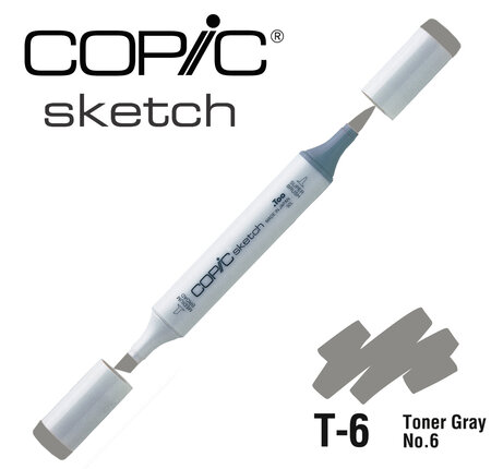 Marqueur à l'alcool Copic Sketch T6 Toner Gray No.6