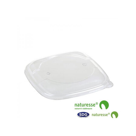 Couvercle en pla transparent pour bol 14966 et 14967 - lot de 500 - sdg - acide polyactique (pla)