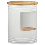 vidaXL Table basse 43x55 cm Bois de manguier solide