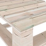 vidaXL Salon de jardin palette 4 Pièces bois de pin