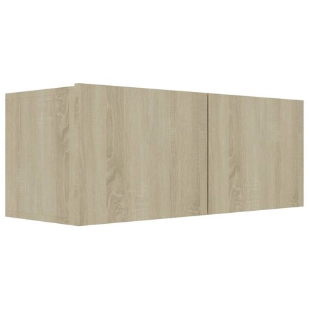 vidaXL Meuble TV Chêne sonoma 80x30x30 cm Aggloméré