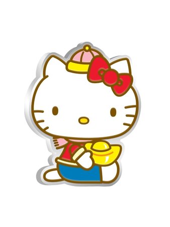 Pièce de monnaie 2 Dollars Niue 2023 1 once argent BE – Hello Kitty au nouvel an
