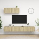 vidaXL Meubles TV 3 Pièces Chêne sonoma Aggloméré