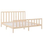 vidaXL Cadre de lit Bois de pin massif 180x200 cm Super King