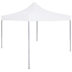 vidaXL Tente réception pliable professionnelle 2x2 m Acier Blanc