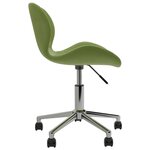 vidaXL Chaises pivotantes à manger lot de 2 Vert clair Velours