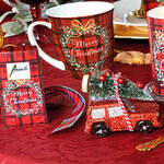 Tasse en porcelaine fine merry christmas