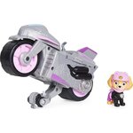 Pat patrouille - vehicule + figurine amovible stella moto pups paw patrol - moto rétrofriction - 6061225 - jouet enfant 3 ans et +