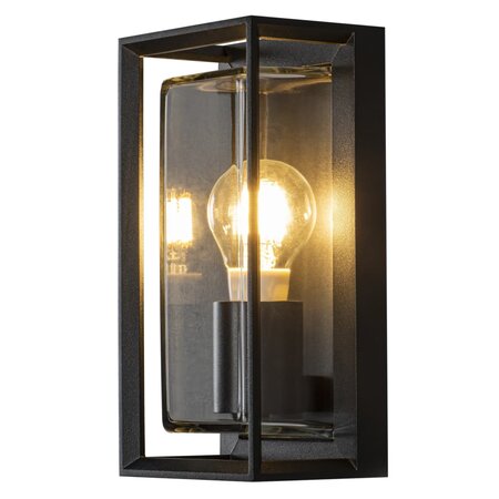 KONSTSMIDE Applique murale Brindisi Verre Noir mat