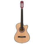 vidaXL Jeu de guitare 12 Pièces acoustique pan coupé western 6 cordes 38"