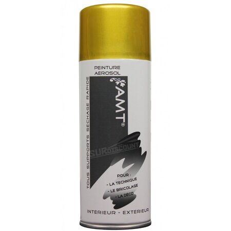 Bombe de peinture jaune gold 330ml - amt
