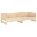 vidaXL Lit coulissant Bois de pin solide 2x(90x200) cm