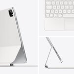 Apple -  Magic Keyboard pour iPad Pro 11 pouces (3 génération) et iPad Air (4 génération) - Français - Blanc
