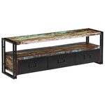 vidaXL Meuble TV Bois de récupération massif 120 x 30 x 40 cm