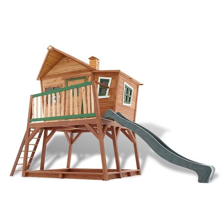 Axi maison de jeu avec toboggan max bois