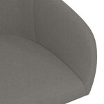 vidaXL Chaise pivotante de salle à manger Gris foncé Velours