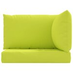 vidaXL Coussins de palette 3 Pièces vert vif tissu oxford