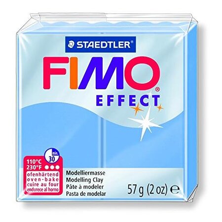 Pâte Fimo 57 g Effect Pierre précieuse Bleu agate 8020.386