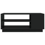 vidaXL Table basse Noir 102x55x43 cm Aggloméré