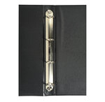 Classeur Rembordé Pvc Dos Rond 4 Anneaux 30mm - A3 Horizontal - Noir - Exacompta