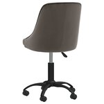 vidaXL Chaises pivotantes à manger lot de 6 gris foncé velours