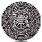 Mechanized minotaur 2 oz argent antiqued monnaie 10000 francs chad 2022